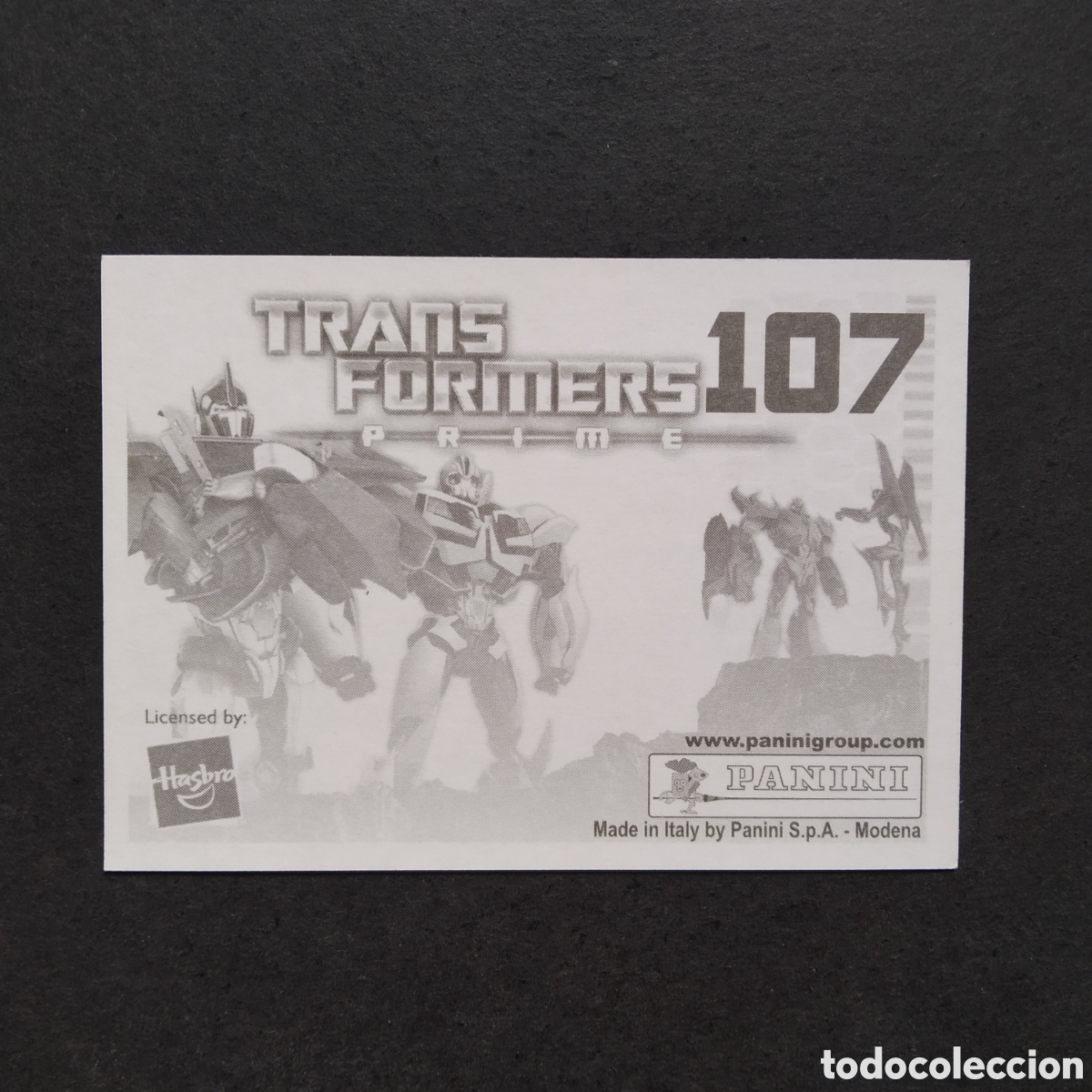 Coleccionismo cromos antiguos: CROMO - N&ordm; 107 - TRANSFORMERS PRIME - PANINI - A&Ntilde;O 2011 - Foto 2