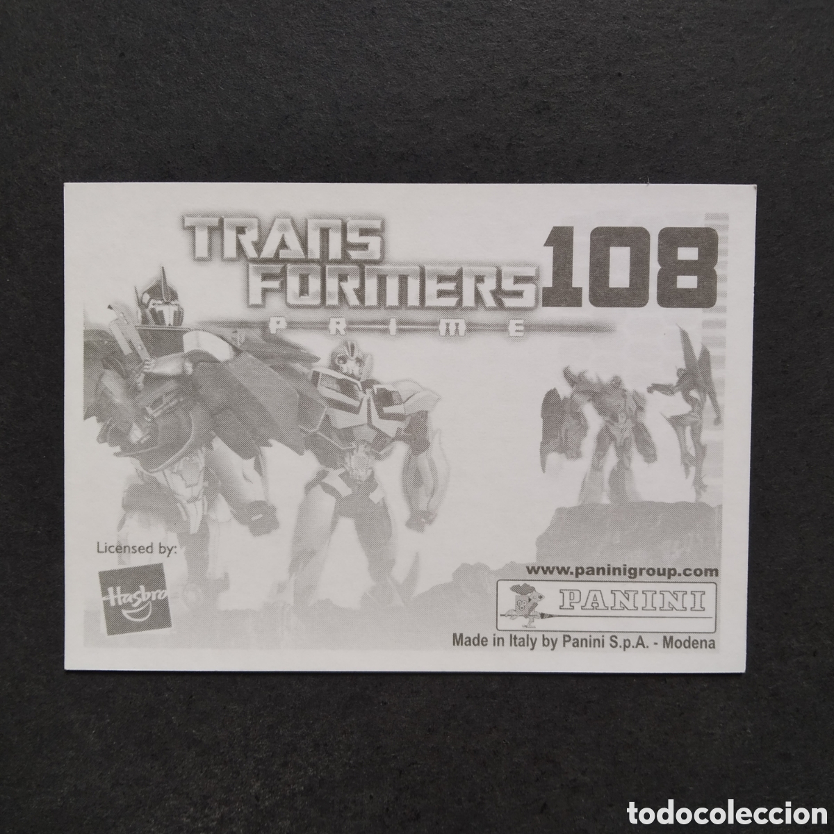 Coleccionismo cromos antiguos: CROMO - N&ordm; 108 - TRANSFORMERS PRIME - PANINI - A&Ntilde;O 2011 - Foto 2