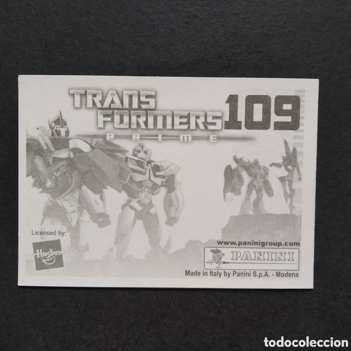 Coleccionismo cromos antiguos: CROMO - N&ordm; 109 - TRANSFORMERS PRIME - PANINI - A&Ntilde;O 2011 - Foto 2