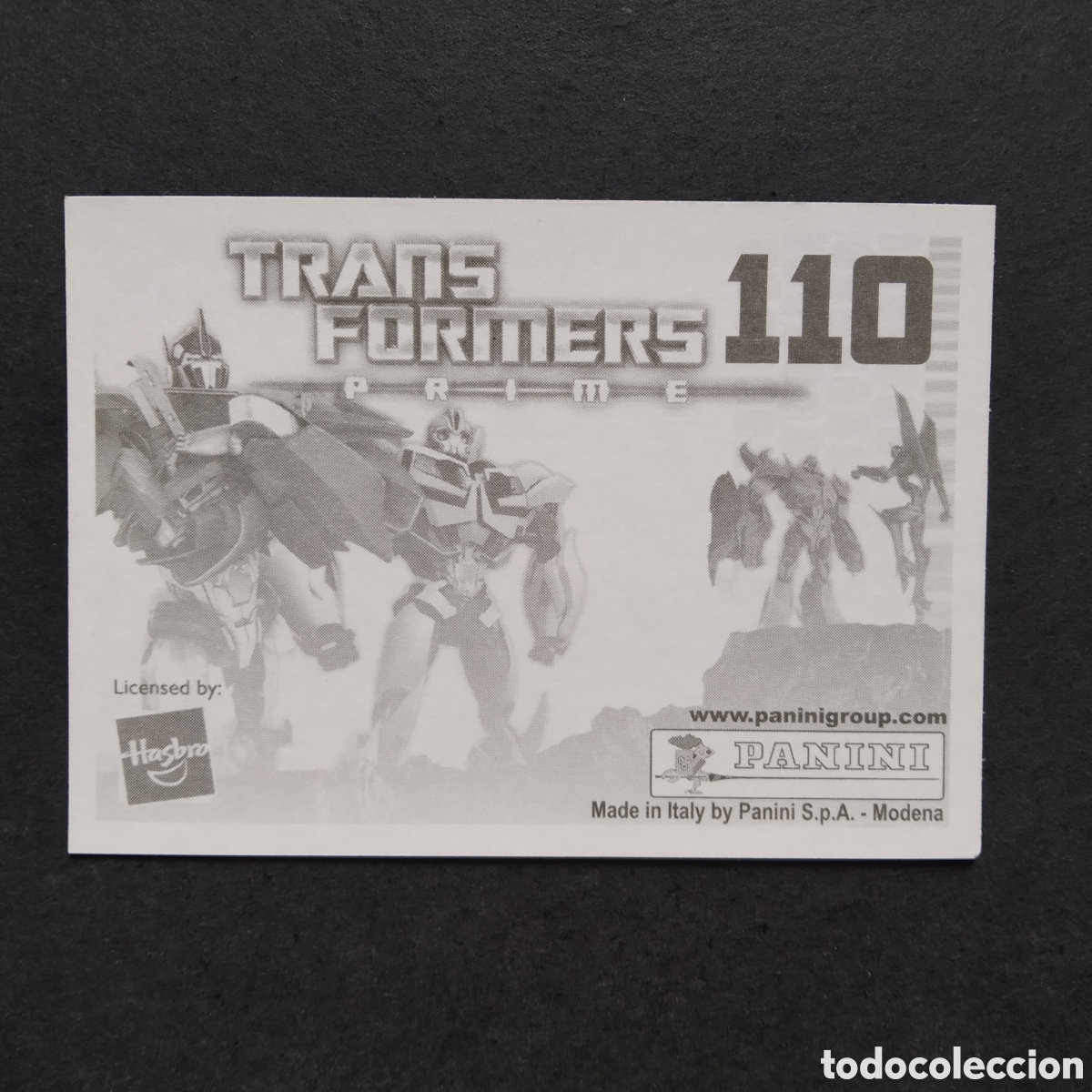 Coleccionismo cromos antiguos: CROMO - N&ordm; 110 - TRANSFORMERS PRIME - PANINI - A&Ntilde;O 2011 - Foto 2
