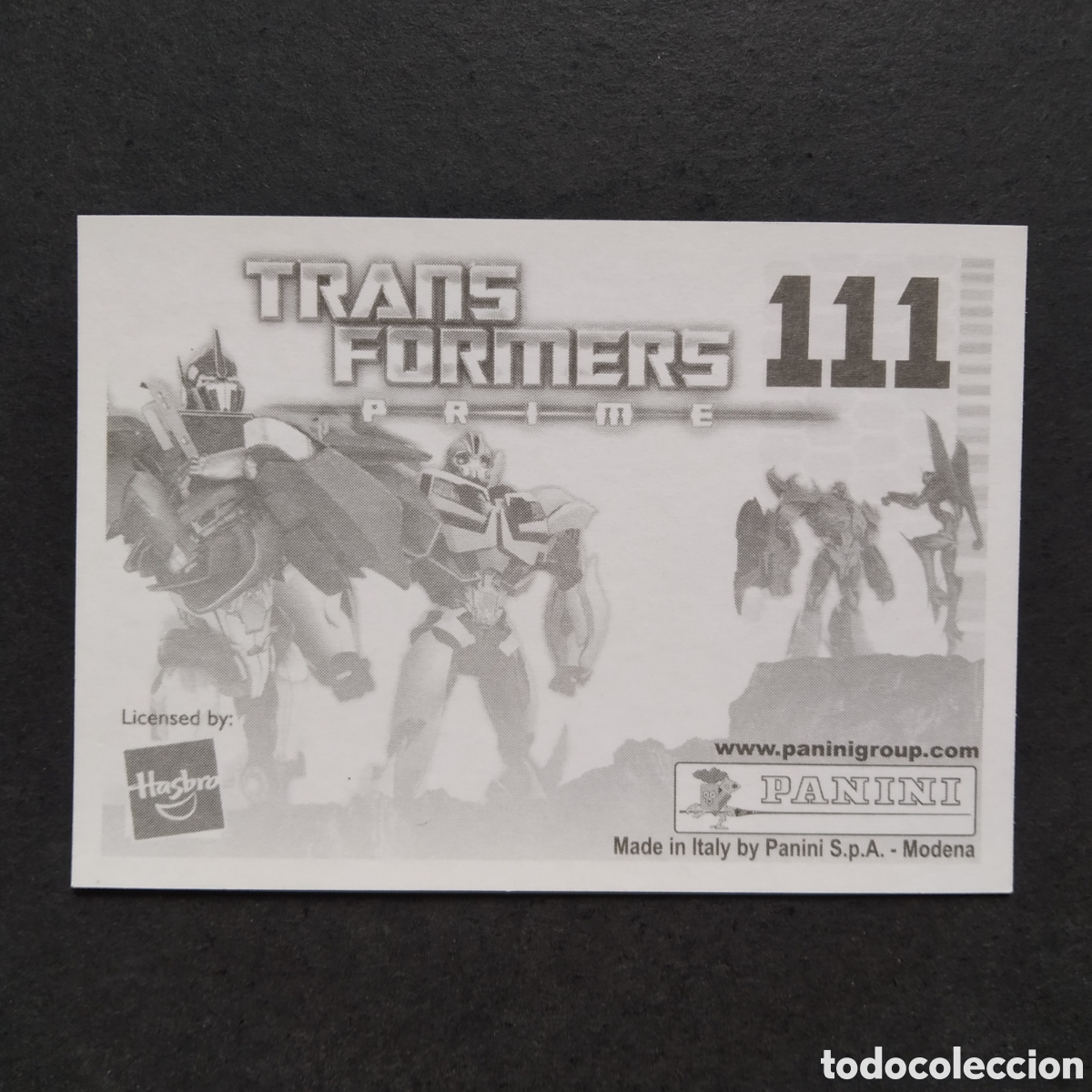 Coleccionismo cromos antiguos: CROMO - N&ordm; 111 - TRANSFORMERS PRIME - PANINI - A&Ntilde;O 2011 - Foto 2