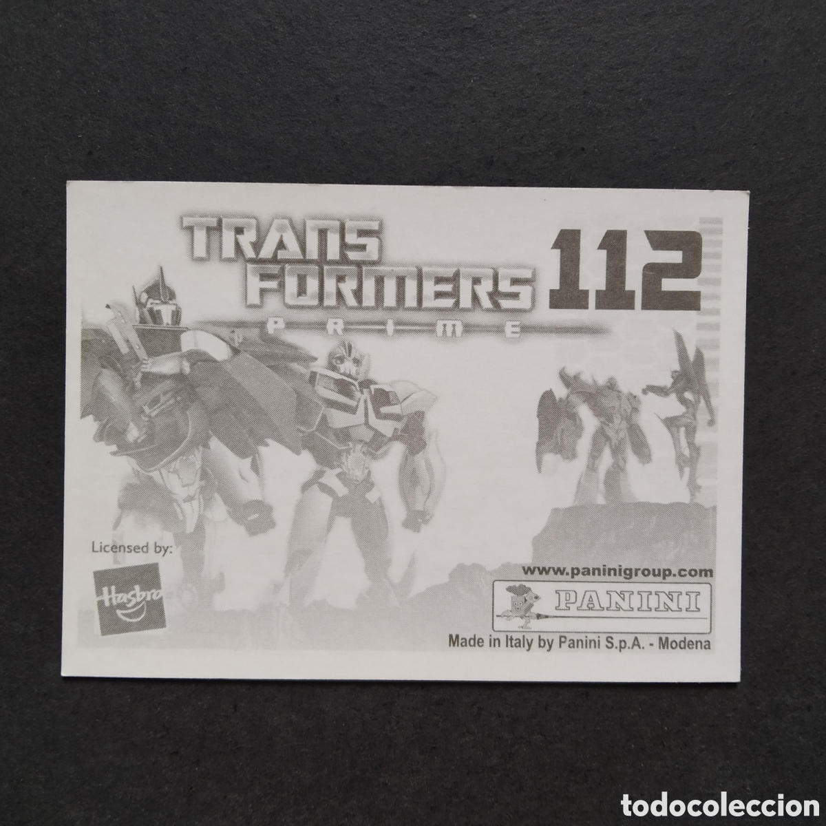 Coleccionismo cromos antiguos: CROMO - N&ordm; 112 - TRANSFORMERS PRIME - PANINI - A&Ntilde;O 2011 - Foto 2
