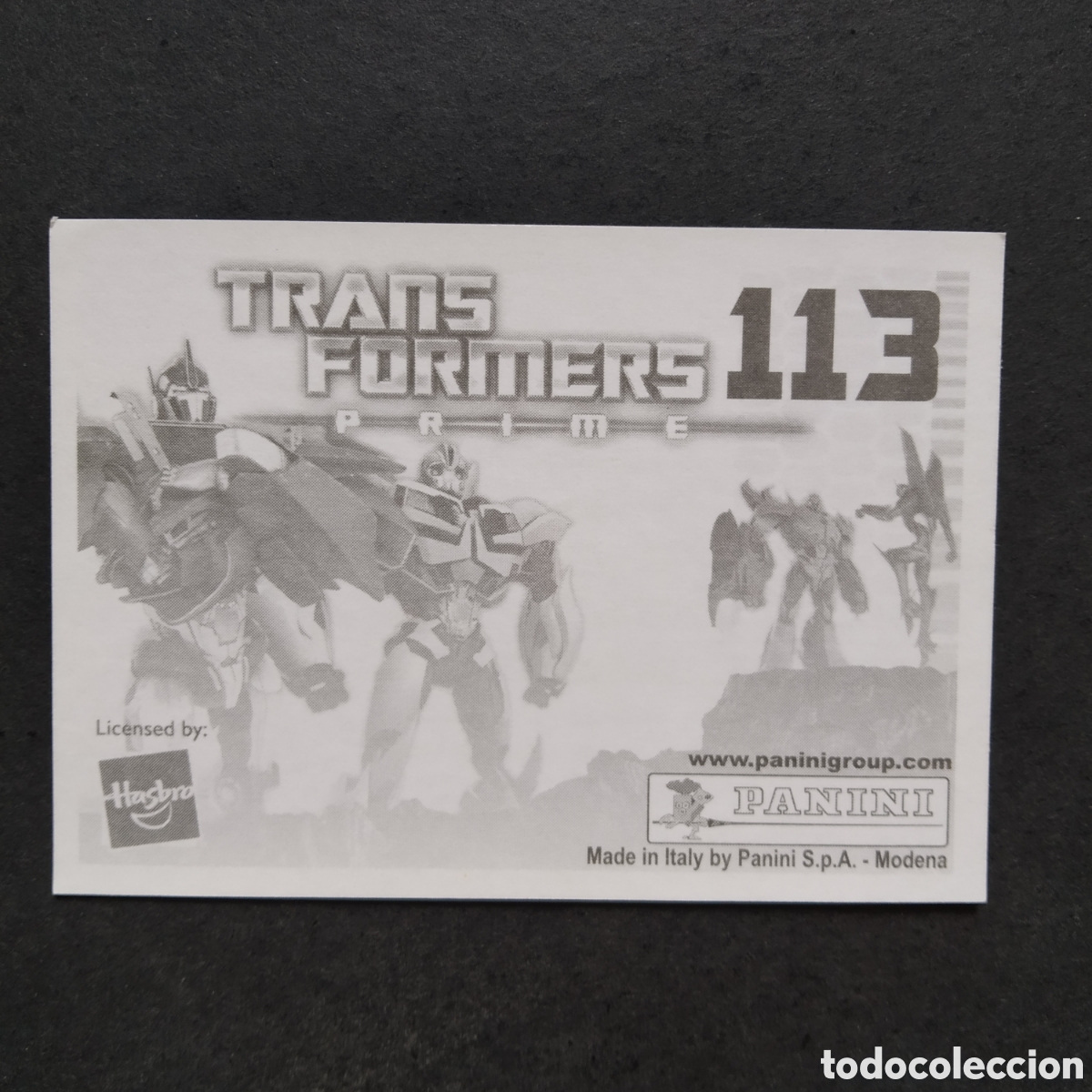 Coleccionismo cromos antiguos: CROMO - N&ordm; 113 - TRANSFORMERS PRIME - PANINI - A&Ntilde;O 2011 - Foto 2