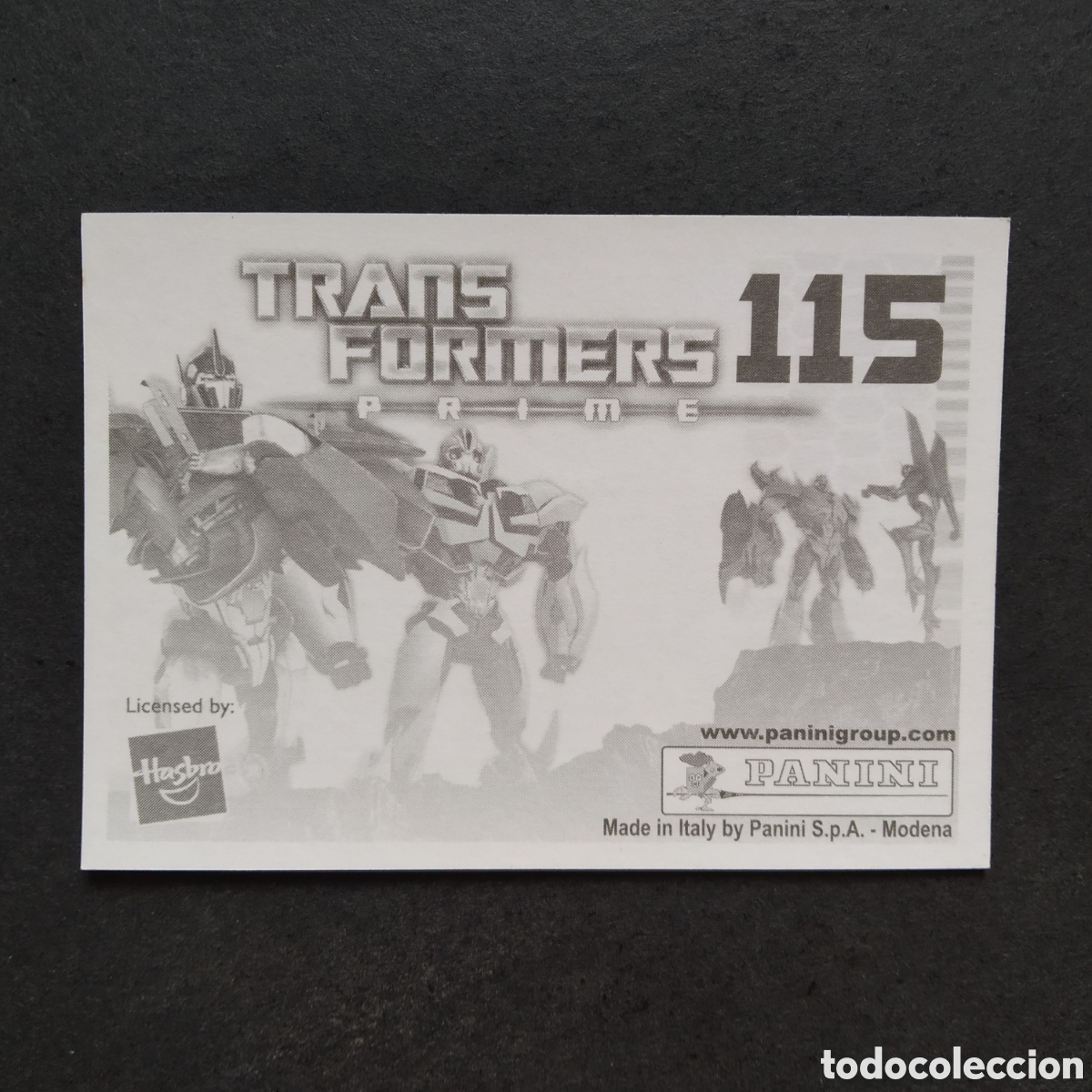 Coleccionismo cromos antiguos: CROMO - N&ordm; 115 - TRANSFORMERS PRIME - PANINI - A&Ntilde;O 2011 - Foto 2