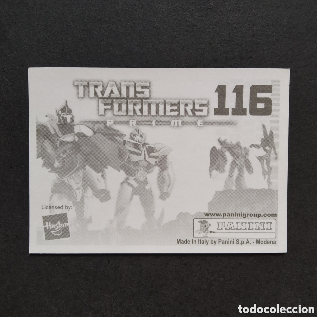 Coleccionismo cromos antiguos: CROMO - N&ordm; 116 - TRANSFORMERS PRIME - PANINI - A&Ntilde;O 2011 - Foto 2