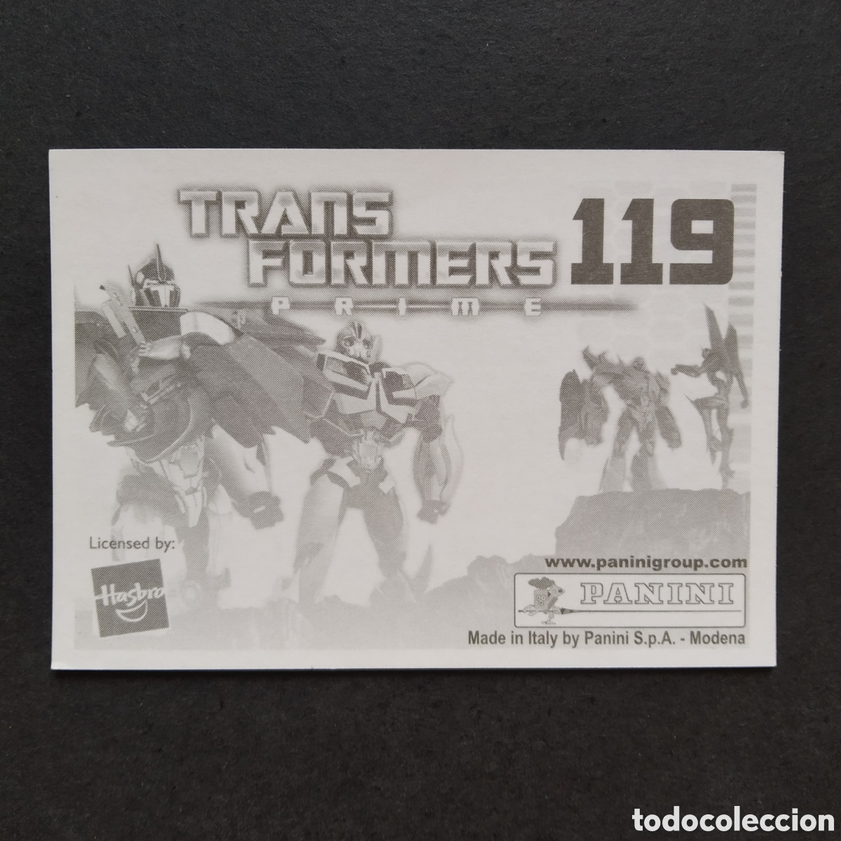Coleccionismo cromos antiguos: CROMO - N&ordm; 119 - TRANSFORMERS PRIME - PANINI - A&Ntilde;O 2011 - Foto 2