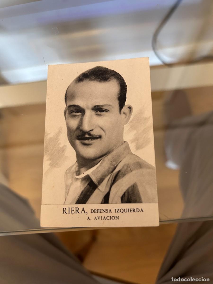 Coleccionismo cromos antiguos: RIERA ATLETICO AVIACION DEFENSA IZQUIERDA NUEVO