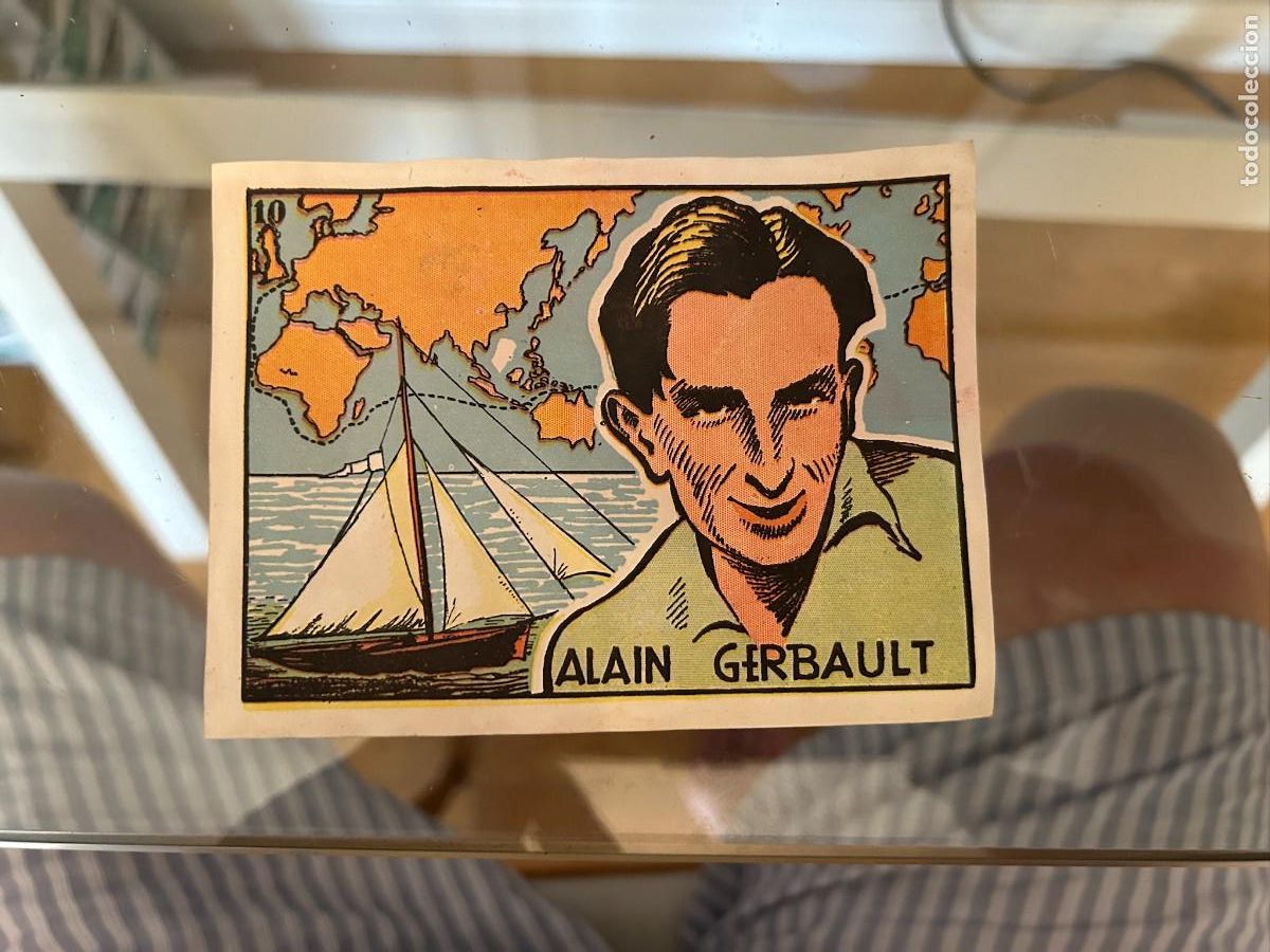 Coleccionismo cromos antiguos: FIGURAS DEPORTIVAS DE FAMA MUNDIAL ALAIN GIRBAULT BUEN ESTADO