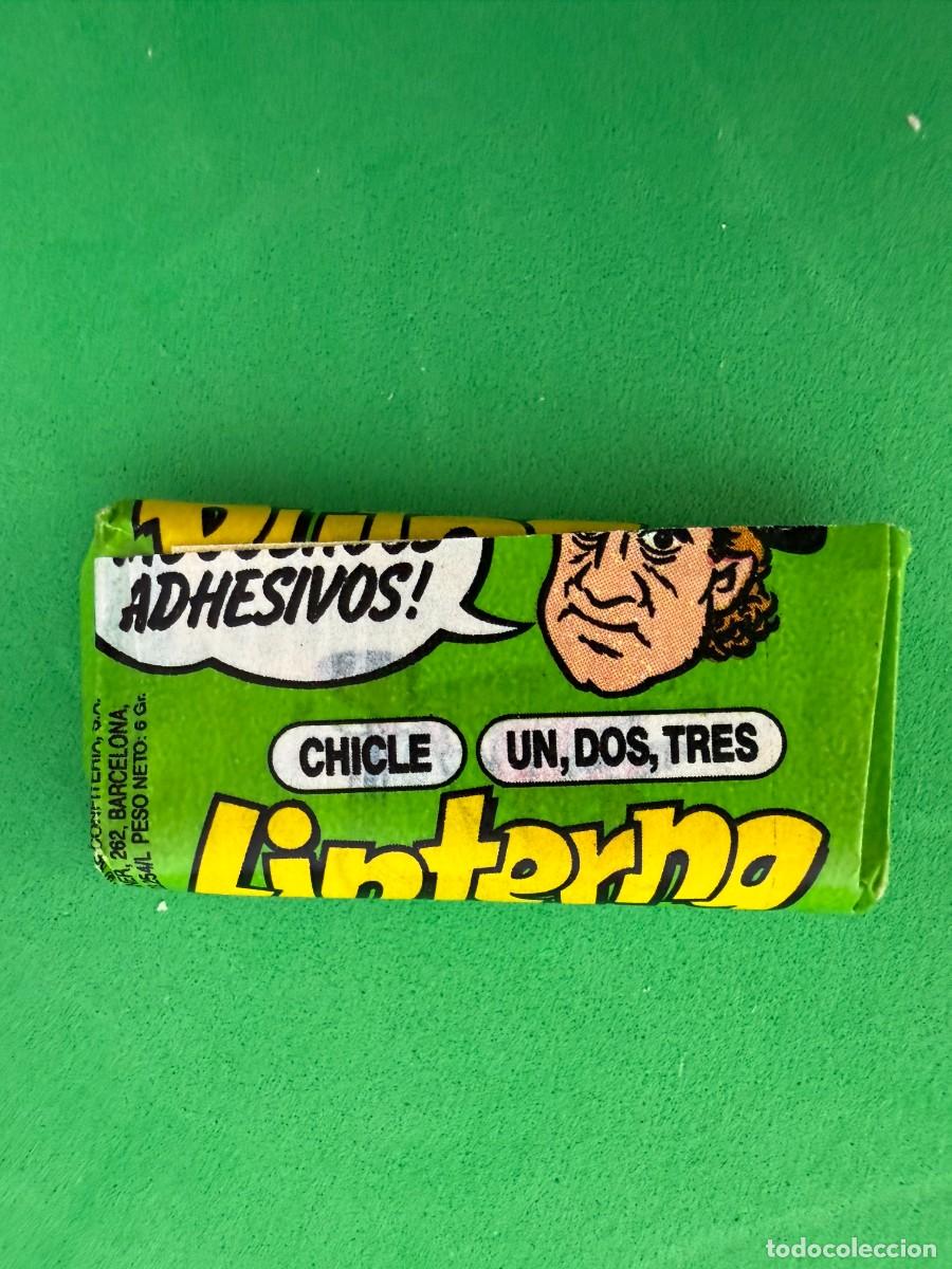 Coleccionismo cromos antiguos: Chicle menta cerrado sin abrir - Pulga y Linterna - Un, dos, tres Dunkin General de Confiter&iacute;a
