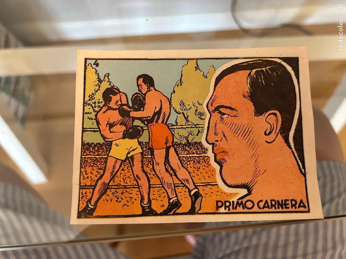 Colecionismo Cromos antigos: PRIMO CARNERA CROMO BUEN ESTADO