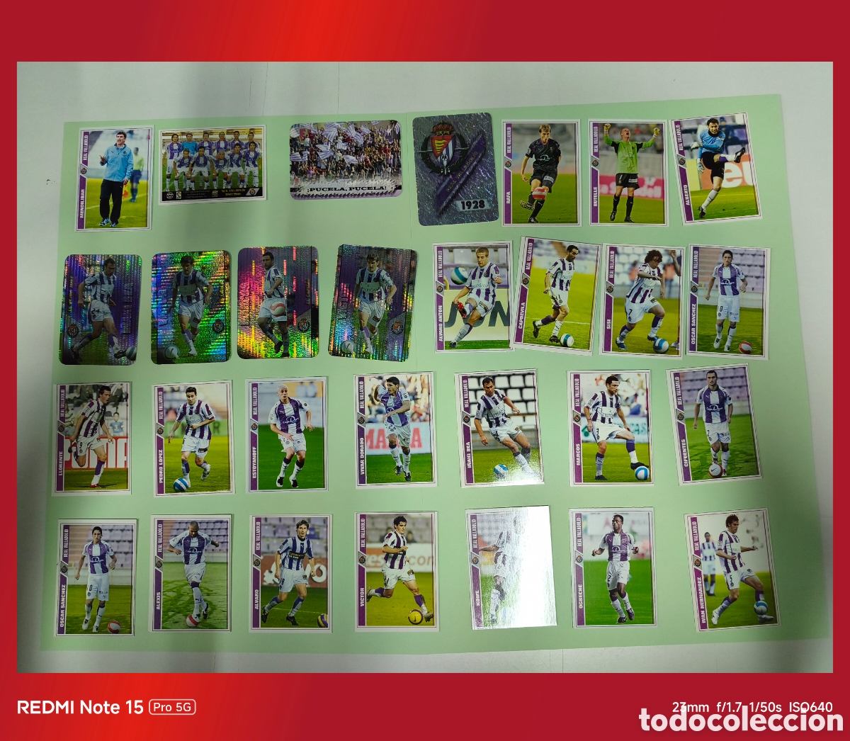 Colecionismo Cromos antigos: 29 CROMOS REAL VALLADOLID 2008