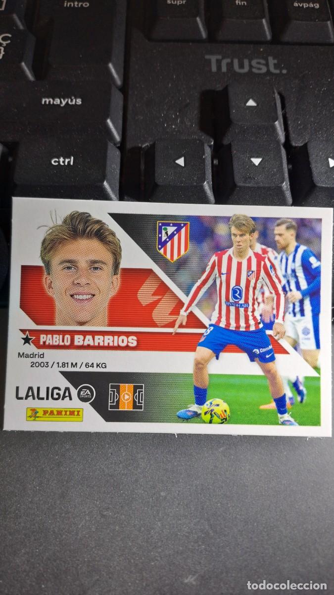 Coleccionismo cromos antiguos: CROMO BARRIOS 12 ATLETICO DE MADRID LIGA 2026 2027 26 27 ESTE PANINI NUNCA PEGADO