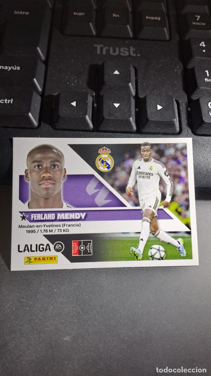 Coleccionismo cromos antiguos: CROMO MENDY 10B 10 B REAL MADRID LIGA 2026 2027 26 27 ESTE PANINI NUNCA PEGADO