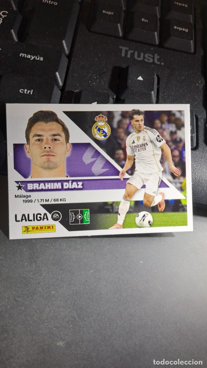 Coleccionismo cromos antiguos: CROMO BRAHIM DIAZ 16B 16 B REAL MADRID LIGA 2026 2027 26 27 ESTE PANINI NUNCA PEGADO