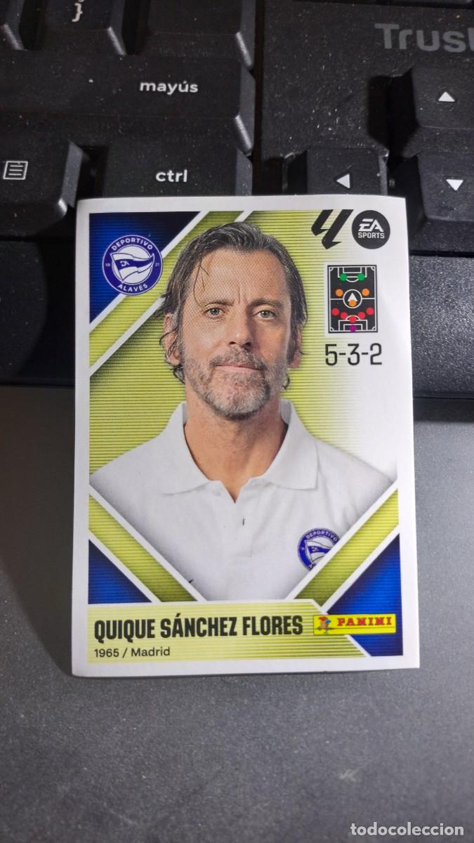 Coleccionismo cromos antiguos: CROMO QUIQUE SANCHEZ FLORES 2 ENTRENADOR ALAVES LIGA 2026 2027 26 27 ESTE PANINI NUNCA PEGADO