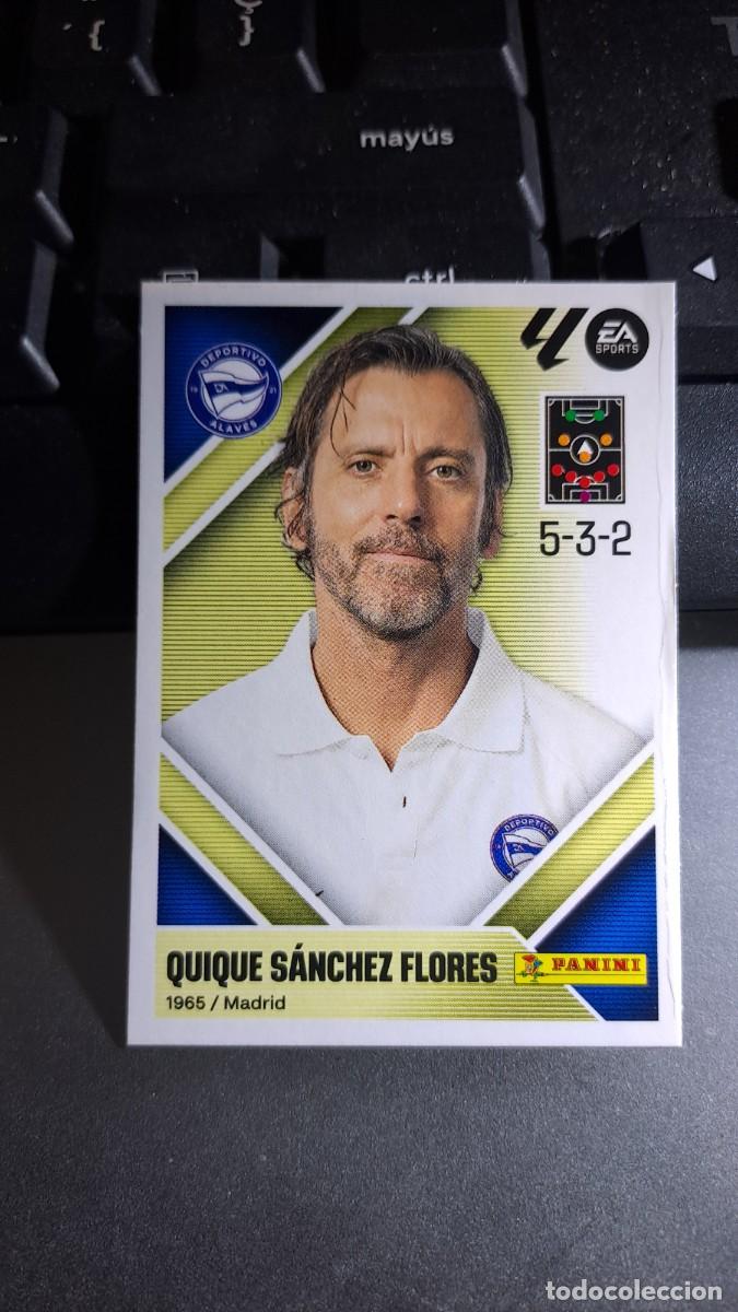 Coleccionismo cromos antiguos: CROMO QUIQUE SANCHEZ FLORES 2 ENTRENADOR ALAVES LIGA 2026 2027 26 27 ESTE PANINI NUNCA PEGADO