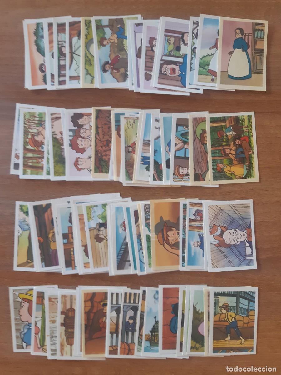 Coleccionismo cromos antiguos: LOTE 78 CROMOS DIFERENTES LAS AVENTURAS DE TOM SAWYER ED. FHER 1981. NUNCA PEGADOS, SIN PEGAR