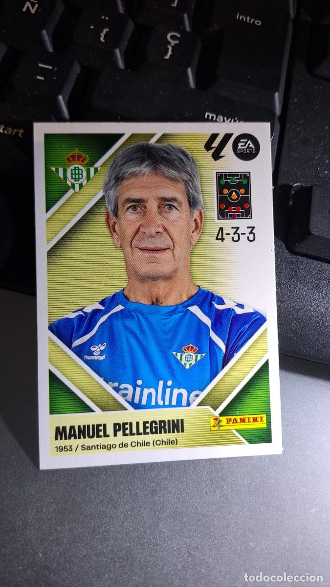 Coleccionismo cromos antiguos: CROMO MANUEL PELLEGRINI 2 ENTRENADOR BETIS LIGA 2026 2027 26 27 ESTE PANINI NUNCA PEGADO