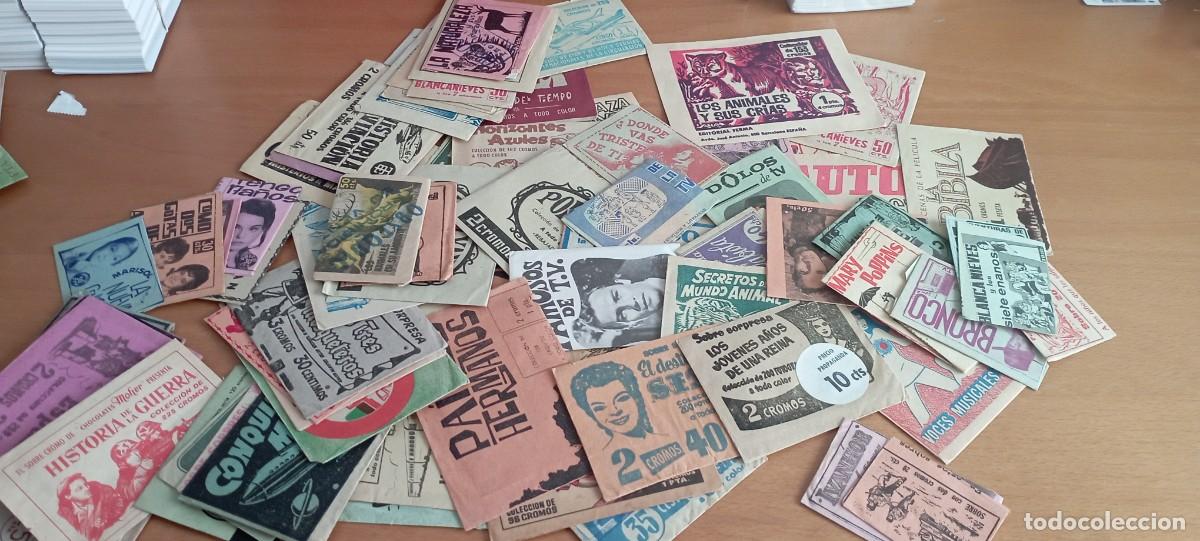 Sammeln alte Sammelbilder: Lote de 75 sobres de cromos a&ntilde;os 60 sin abrir