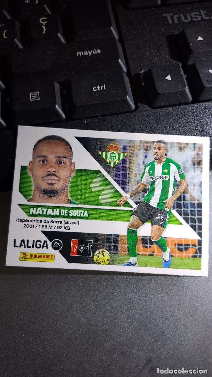 Coleccionismo cromos antiguos: CROMO NATAN 8 BETIS LIGA 2026 2027 26 27 ESTE PANINI NUNCA PEGADO