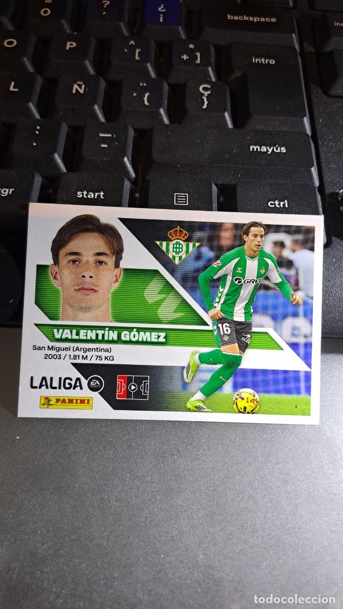 Coleccionismo cromos antiguos: CROMO VALENTIN GOMEZ 9 BETIS LIGA 2026 2027 26 27 ESTE PANINI NUNCA PEGADO