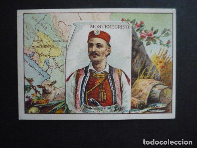 Collezionismo Figurine antiche: MONTENEGRINO CROMO CON PUBLICIDAD CHOCOLATES VIRGEN DE LA ENCINA PONFERRADA LEON