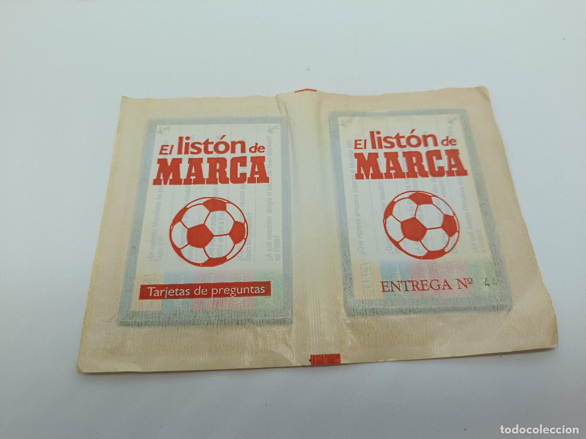Coleccionismo cromos antiguos: 2 SOBRES SIN ABRIR LISTON MARCA N&ordm;44. A&Ntilde;OS 90.