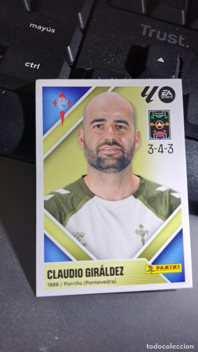 Coleccionismo cromos antiguos: CROMO CLAUDIO GIRALDEZ 2 ENTRENADOR CELTA DE VIGO LIGA 2026 2027 26 27 ESTE PANINI NUNCA PEGADO