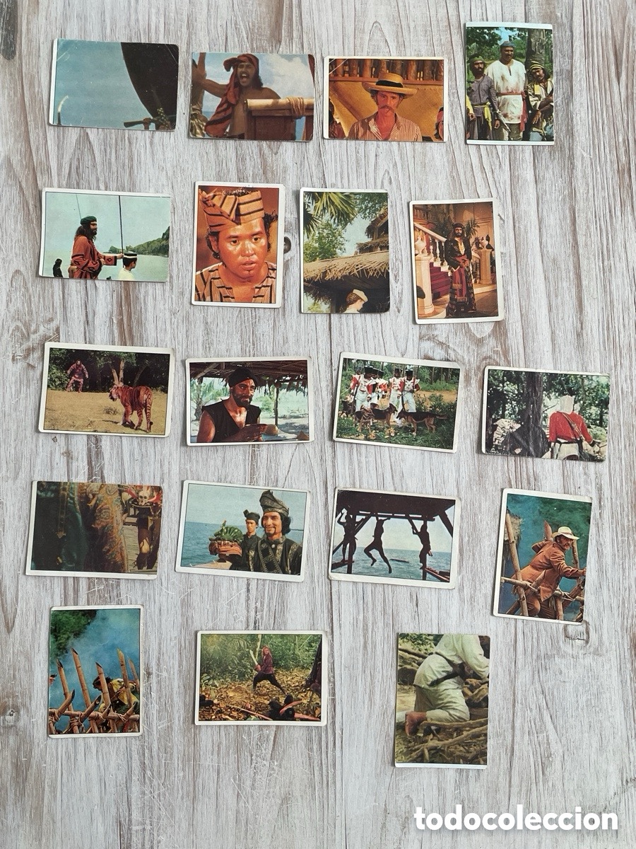 Sammeln alte Sammelbilder: 19 Cromos de la colecci&oacute;n Sandokan. Figurine Panini.