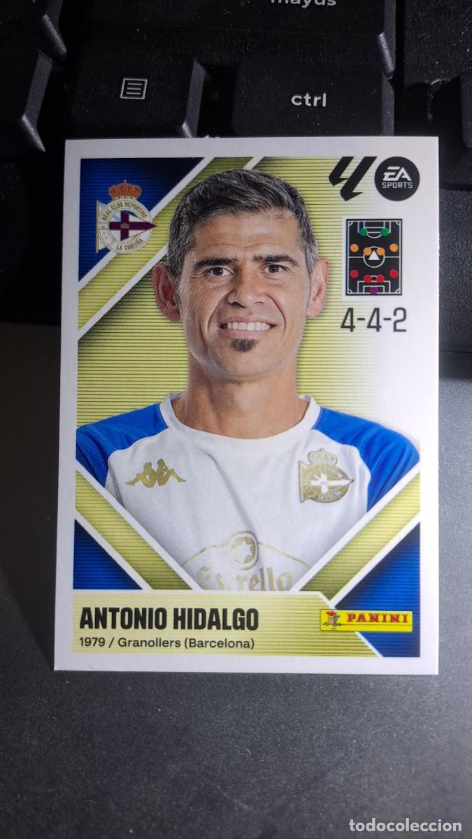 Coleccionismo cromos antiguos: CROMO ANTONIO HIDALGO 2 ENTRENADOR DEPORTIVO DE CORU&Ntilde;A LIGA 2026 2027 26 27 ESTE PANINI NUNCA PEGADO
