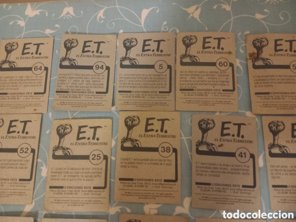 Coleccionismo cromos antiguos: Lote de 62+ Cromos Sueltos de E.T. El Extraterrestre (1982) - &iexcl;Muy buen estado!