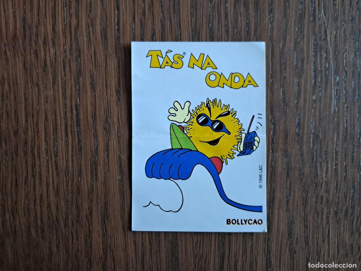 Coleccionismo cromos antiguos: cromo adhesivo de bollycao de Portugal, T&aacute;s na onda, a&ntilde;o 1996. sin pegar.