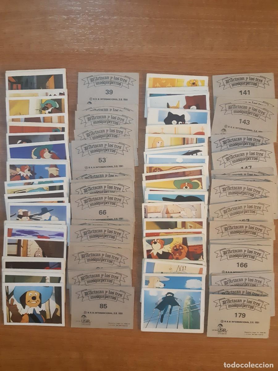 Coleccionismo cromos antiguos: Lote 90 cromos diferentes Dartacan y los 3 mosqueperros Ed.LISEL 1981. Sin pegar. Sueltos a 0,50&euro;