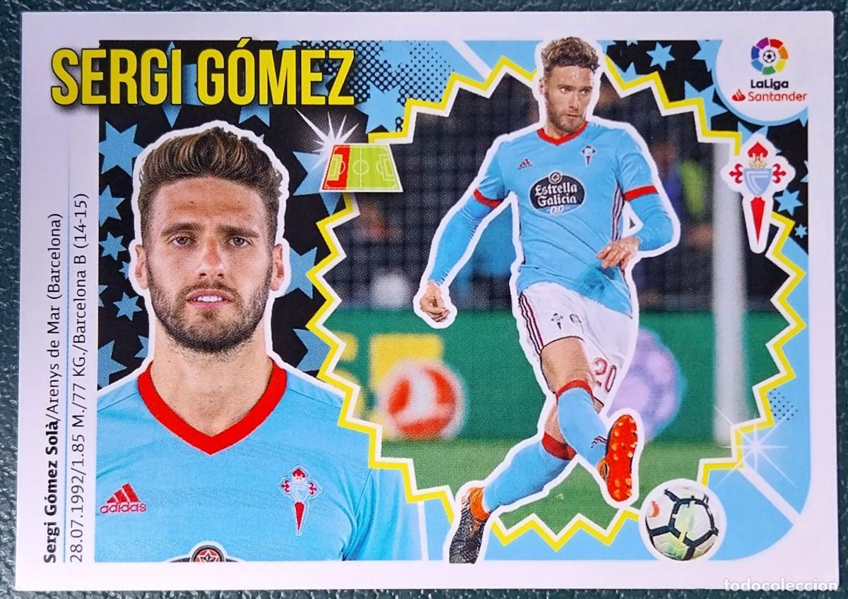 Coleccionismo cromos antiguos: 5 SERGI GOMEZ CELTA DE VIGO CROMOS ALBUM EDICIONES ESTE 2018 2019 18 19