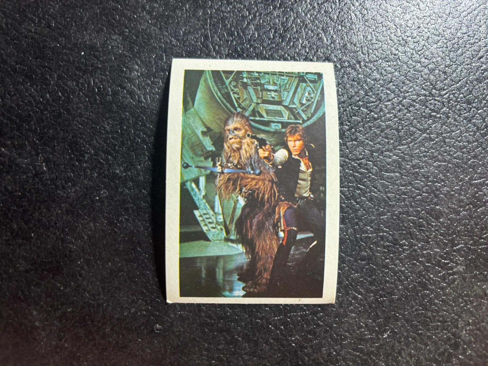 Coleccionismo cromos antiguos: CROMO LA GUERRA DE LAS GALAXIAS STAR WARS ORIGINAL N 82 HAN SOLO Y CHEWBACCA EDITORIAL PACOSA 2 1977