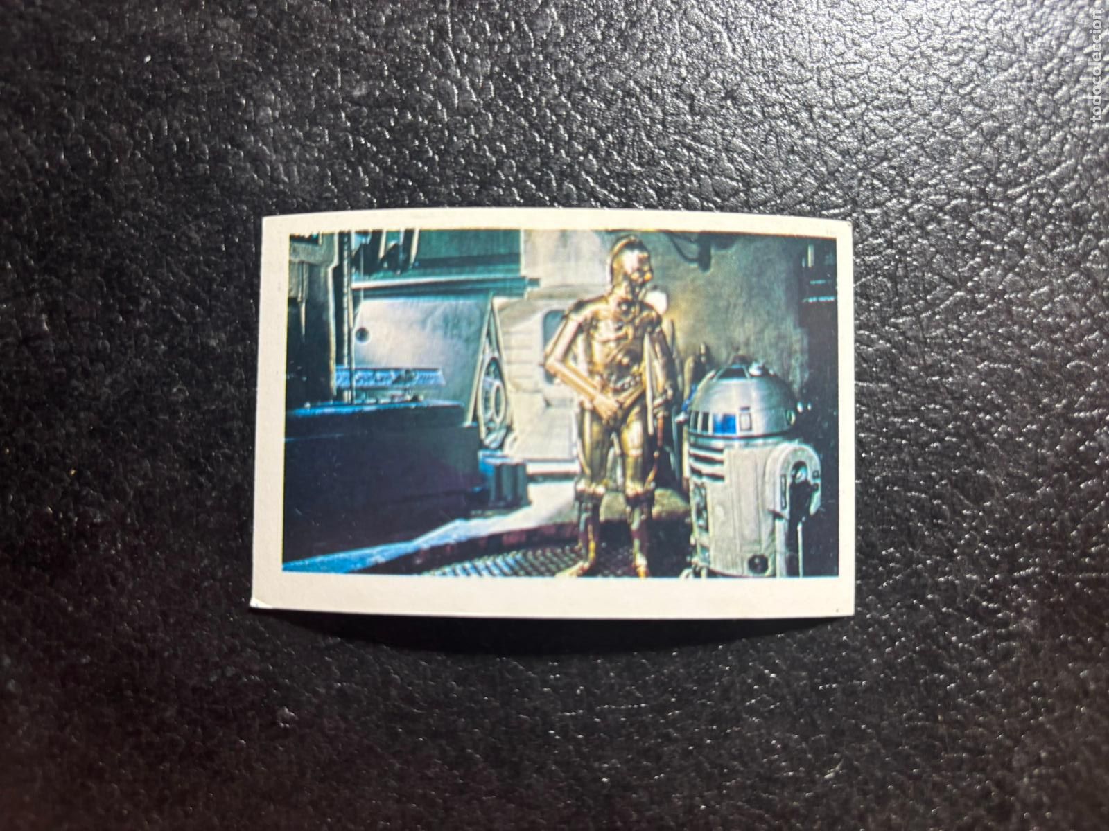 Coleccionismo cromos antiguos: CROMO LA GUERRA DE LAS GALAXIAS STAR WARS ORIGINAL N&ordm; 45 C3PO R2D2 EDITORIAL PACOSA 2 1977