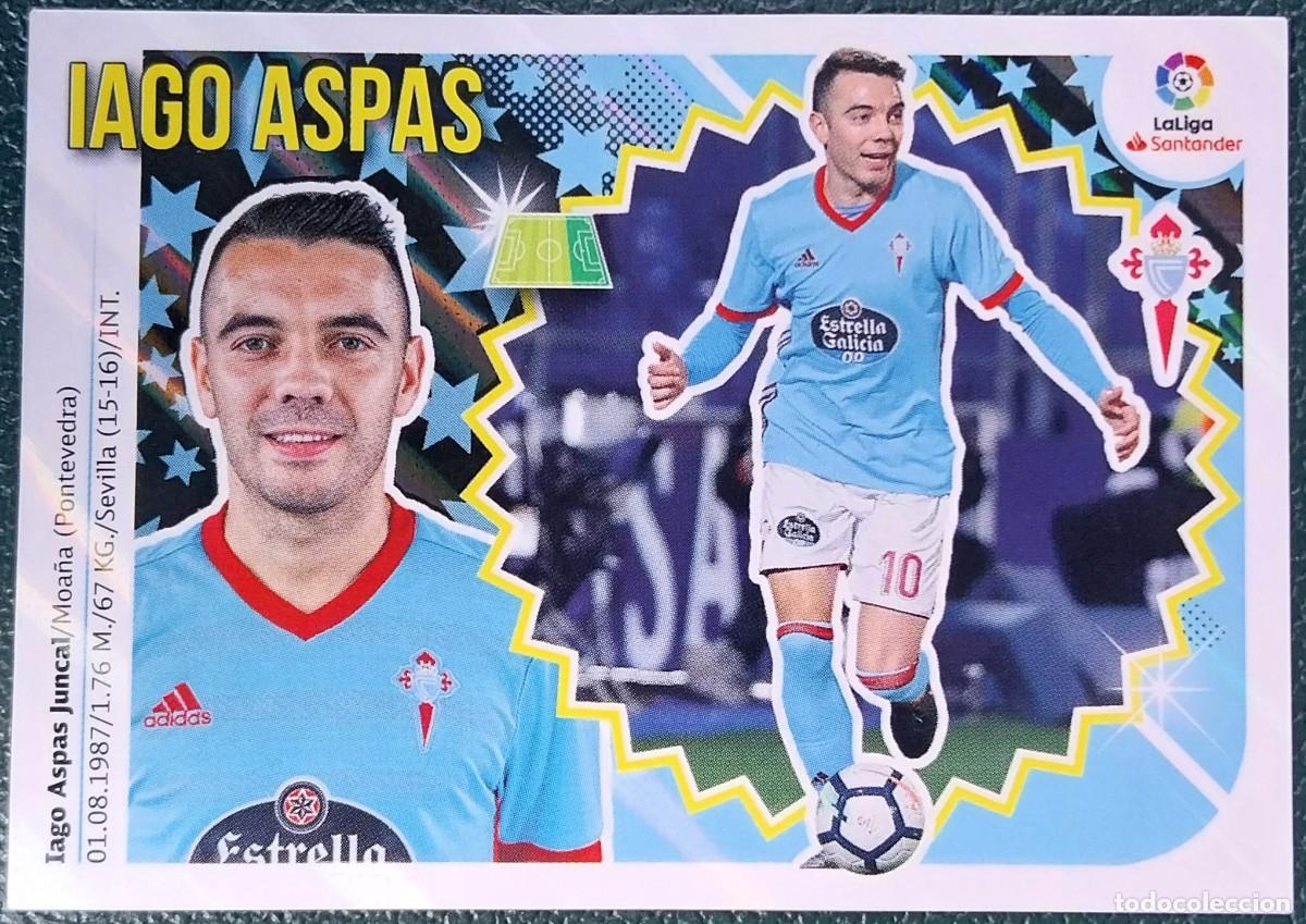 Coleccionismo cromos antiguos: 14 IAGO ASPAS CELTA DE VIGO CROMOS ALBUM EDICIONES ESTE 2018 2019 18 19