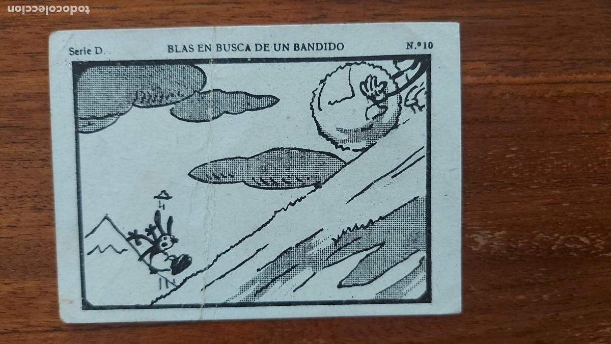 Coleccionismo cromos antiguos: BLAS EN BUSCA DE UN BANDIDO ( OSWALD THE LUCKY RABBIT )- CROMO N&Uacute;MERO 10 - A&Ntilde;OS 1930s WALT DISNEY