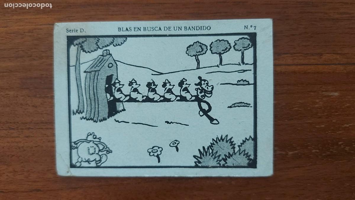 Coleccionismo cromos antiguos: BLAS EN BUSCA DE UN BANDIDO ( OSWALD THE LUCKY RABBIT )- CROMO N&Uacute;MERO 7 - A&Ntilde;OS 1930s WALT DISNEY