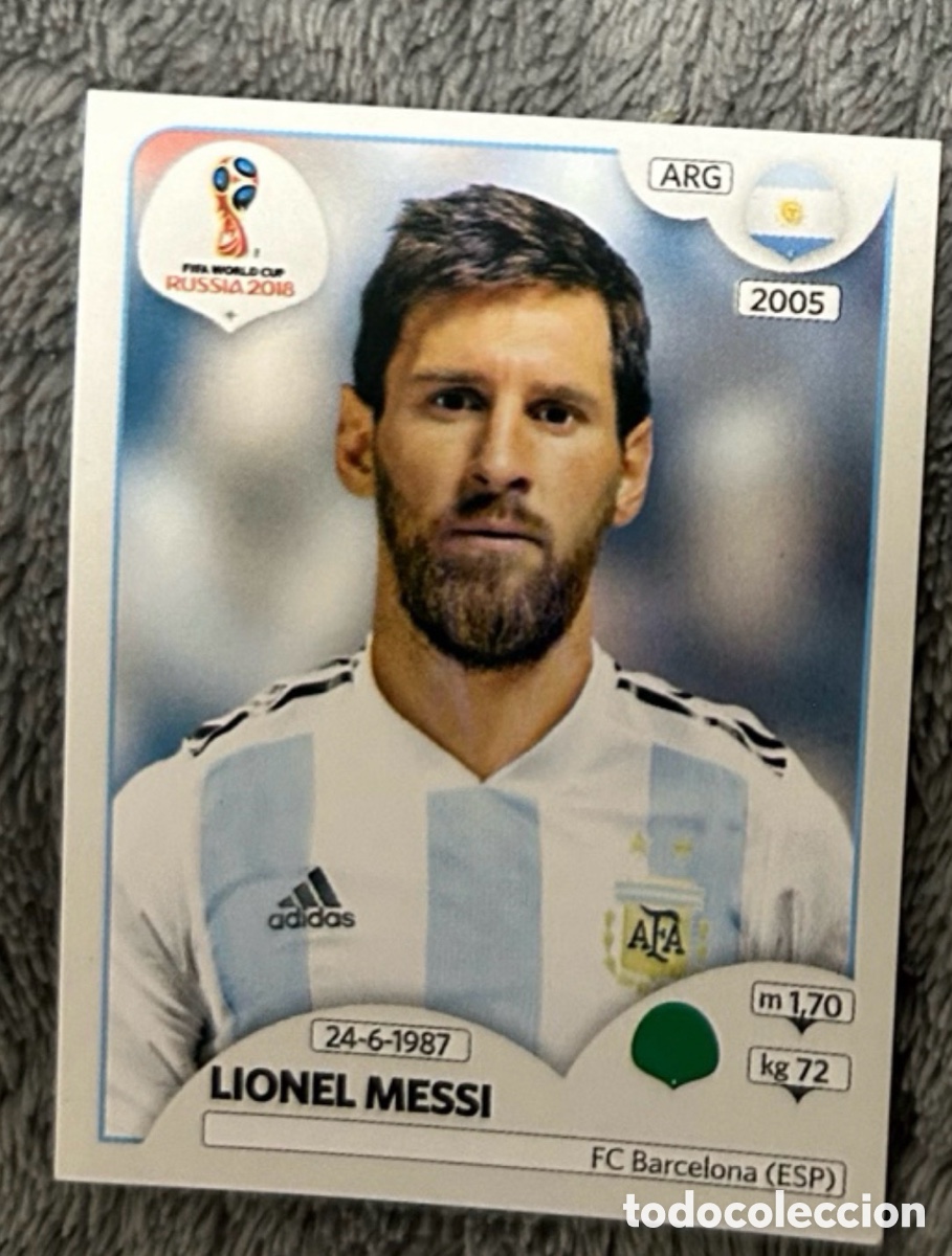 Coleccionismo cromos antiguos: Messi mundial 2018 Rusia