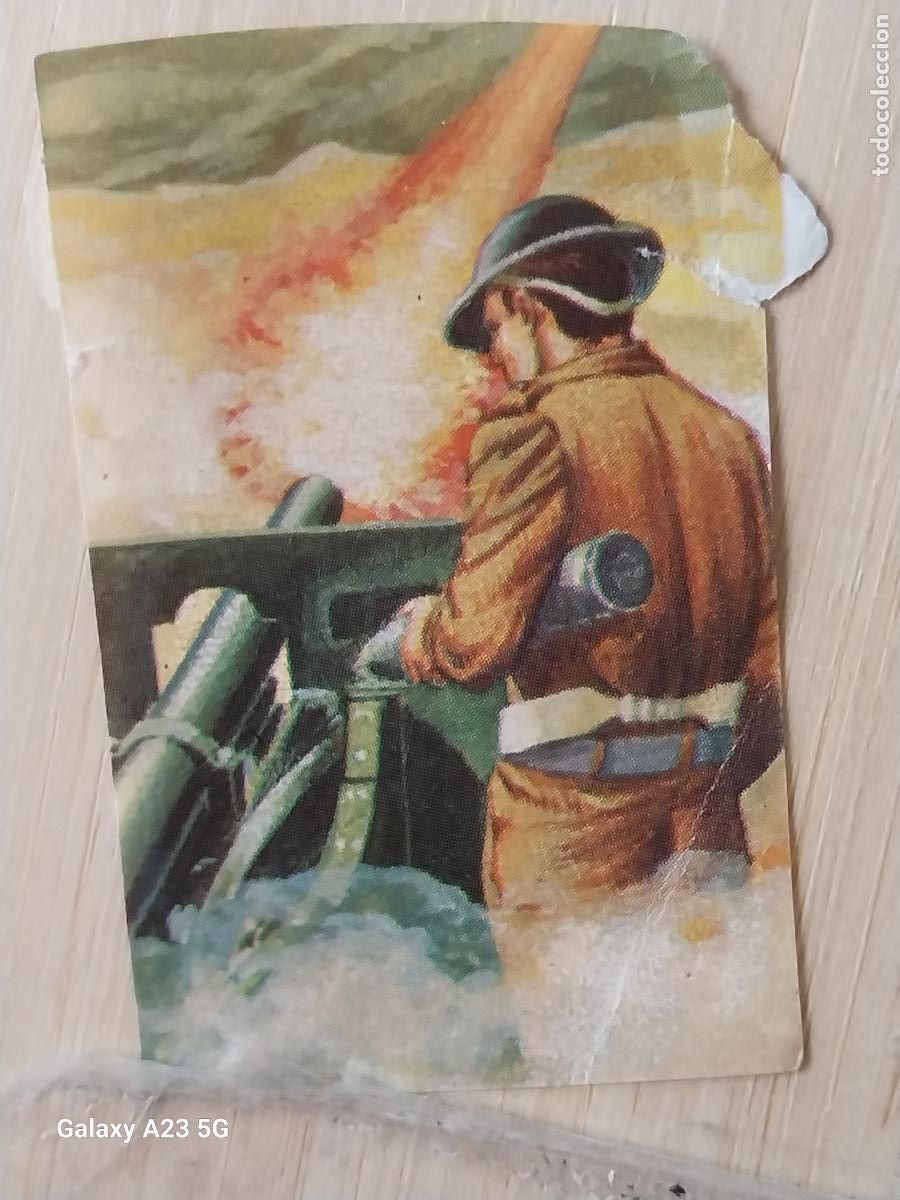 Coleccionismo cromos antiguos: FUERZAS ARMADAS CROMO 107 TROQUELADO MAGA A&Ntilde;O 1981 RECUPERADO ORIGINAL *