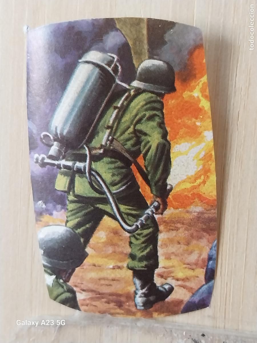Collectable Antique Stickers: FUERZAS ARMADAS CROMO 101 TROQUELADO MAGA A&Ntilde;O 1981 RECUPERADO ORIGINAL *