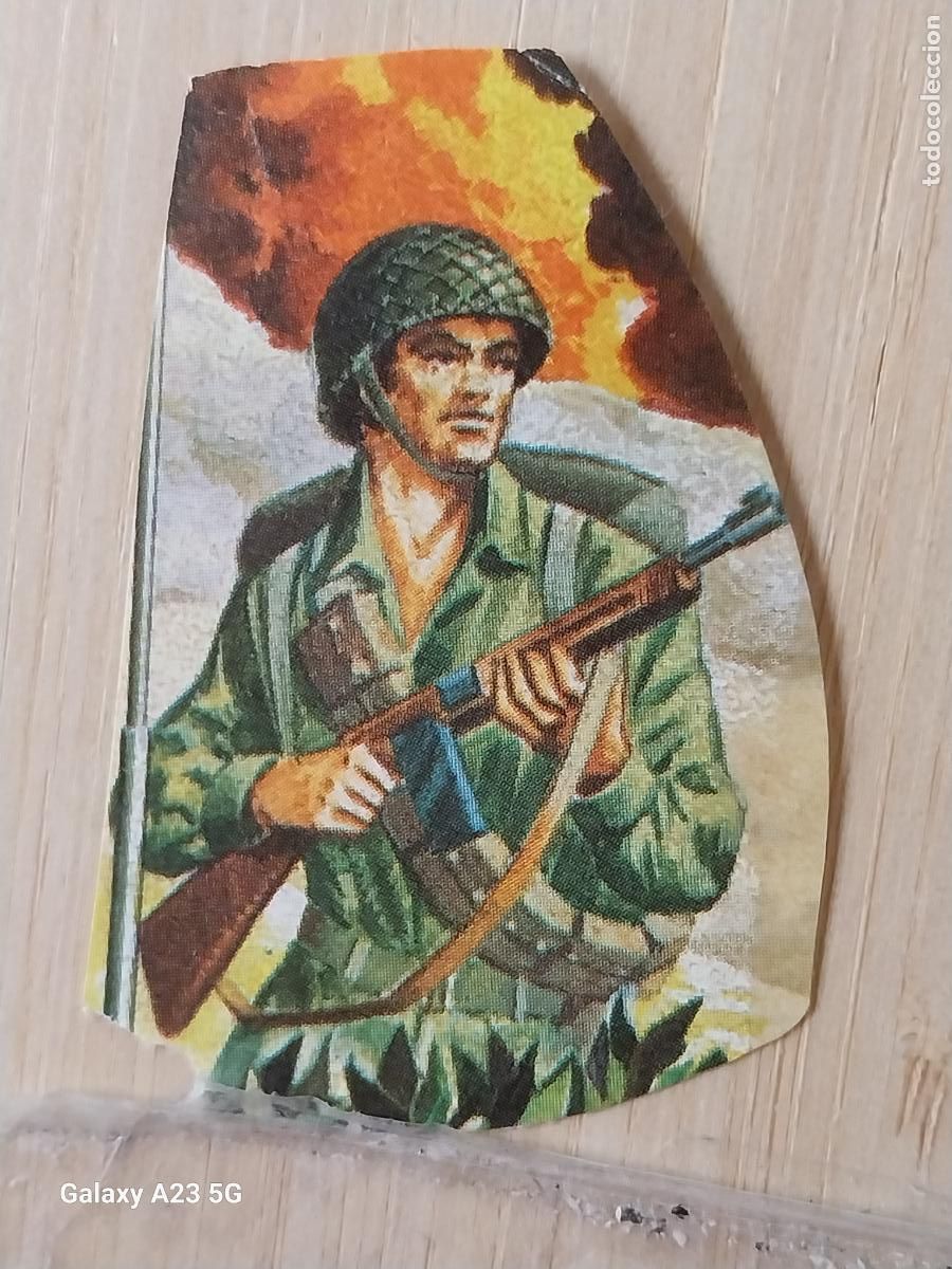 Collectable Antique Stickers: FUERZAS ARMADAS CROMO 58 TROQUELADO MAGA A&Ntilde;O 1981 RECUPERADO ORIGINAL *