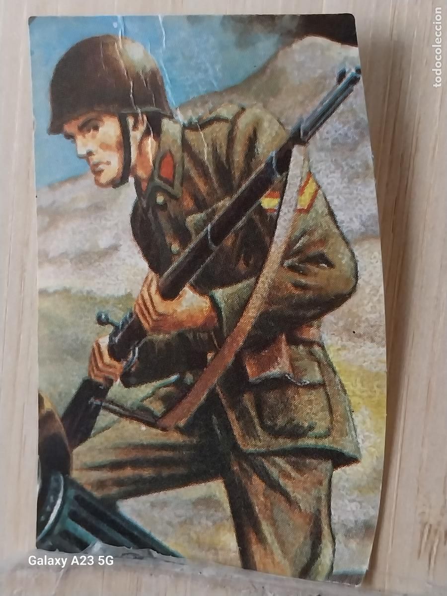 Collectable Antique Stickers: FUERZAS ARMADAS CROMO 57 TROQUELADO MAGA A&Ntilde;O 1981 RECUPERADO ORIGINAL *