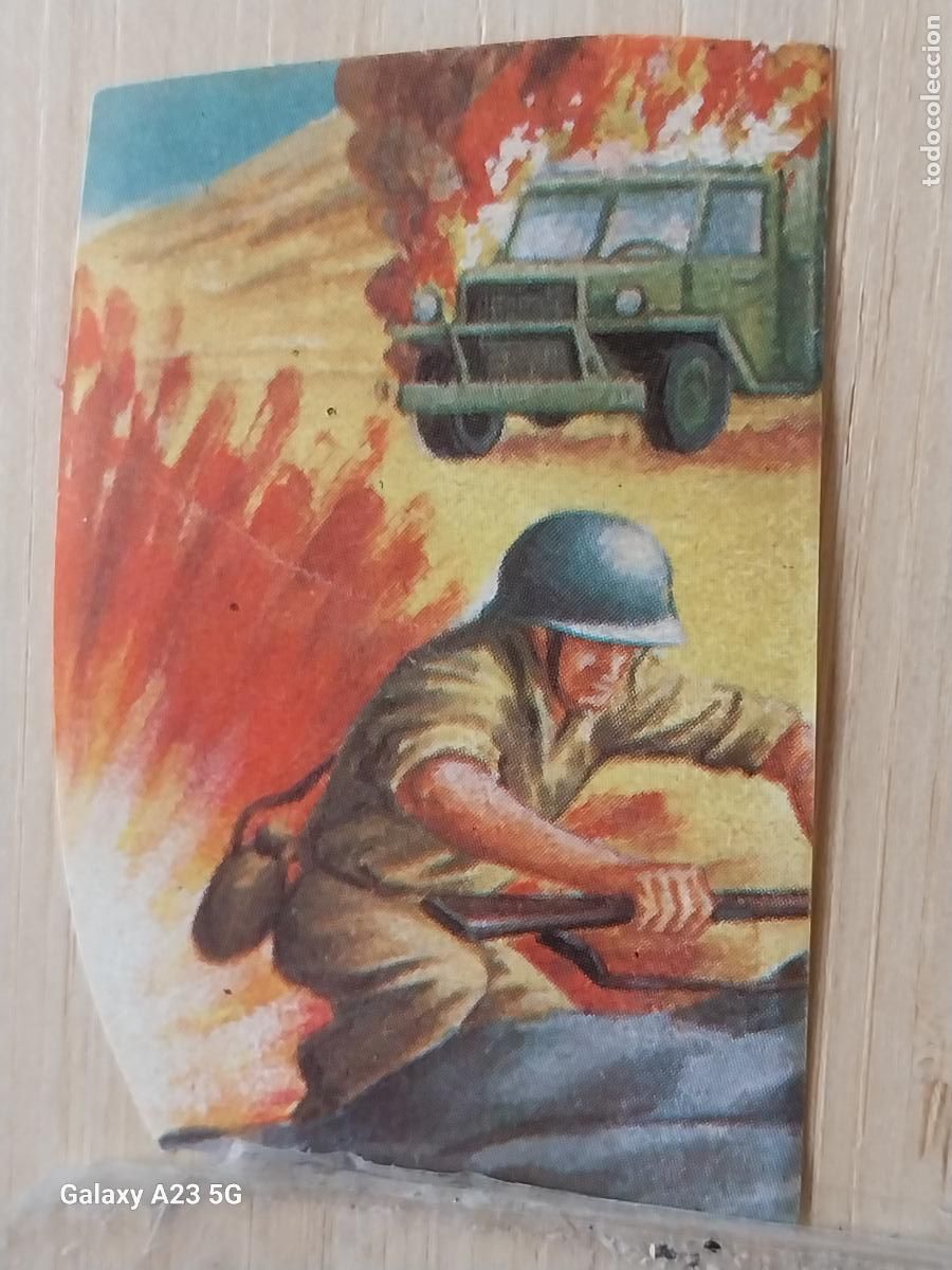Collectable Antique Stickers: FUERZAS ARMADAS CROMO 54 TROQUELADO MAGA A&Ntilde;O 1981 RECUPERADO ORIGINAL *