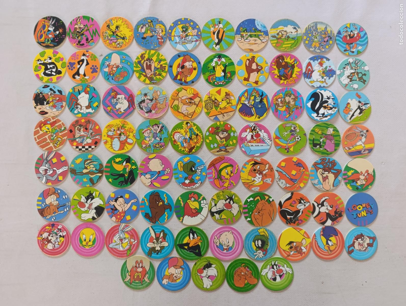 Coleccionismo cromos antiguos: LOTE 75 TAZOS FLIPPO - 1&ordf; SERIE COMPLETA - N&ordm; 1 A 75 - SMITHS - 1995 - WARNER BROS (Q7C#w)