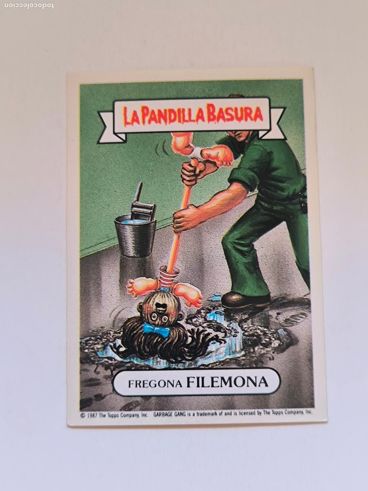 Coleccionismo cromos antiguos: CROMO LA PANDILLA BASURA - N&ordm; 163 - FREGONA FILEMONA - MERCHANTE ALBUM AMARILLO (148A2)