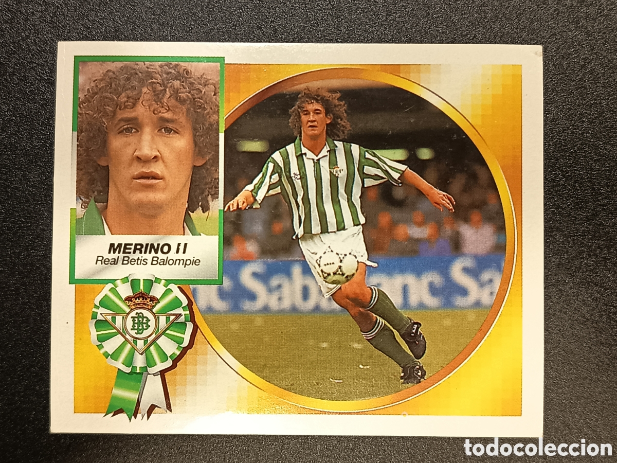 Coleccionismo cromos antiguos: MERINO II REAL BETIS LIGA 94-95 1994-95 1994 1995 EDICIONES ESTE BAJA SIN PEGAR