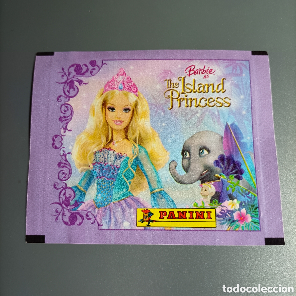 Coleccionismo cromos antiguos: SOBRE VAC&Iacute;O. PANINI. BARBIE. THE ISLAND PRINCESS
