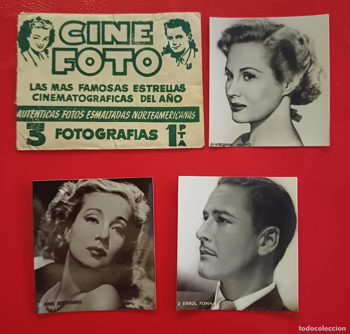 Coleccionismo cromos antiguos: SOBRE DE CROMOS ABIERTO MAS 3 CROMOS CINE FOTO , BRUGUERA